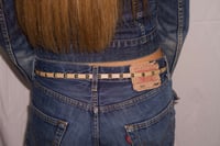Image 1 of beige stud belt 