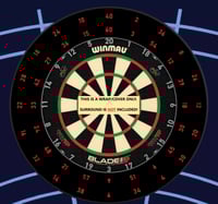 Image 1 of PLAIN (RED NUMBERS) - DOUBLE / TREBLE TRAINING AID  - POLYPROP & CANVAS - EASY SELF FITTING 