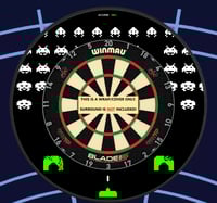 Image 1 of SPACE INVADERS THEME SURROUND WRAP / COVER - POLYPROP & CANVAS - EASY SELF FITTING 