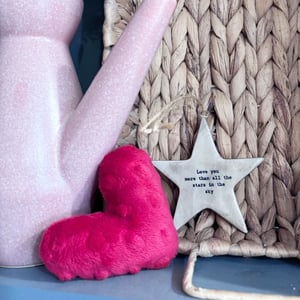 Image of Plush ‘Love token’ stuffed hearts