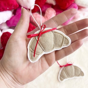 Image of Mini felt croissant decoration