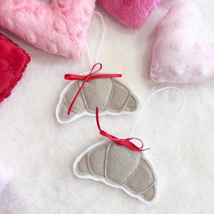 Image of Mini felt croissant decoration