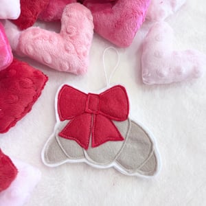 Image of Bow Croissant felt decoration