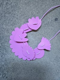 Image 5 of  p l e k s i  roza ROŽA .1 // necklace pink p l e x i g l a s s FLOWER .1