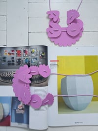 Image 6 of  p l e k s i  roza ROŽA .1 // necklace pink p l e x i g l a s s FLOWER .1