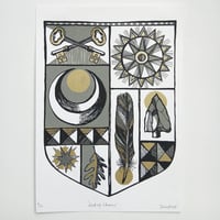 Image 1 of COAT of CHARMS A4 Screenprint