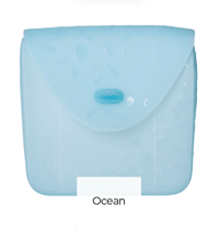 Image 6 of B. Box Silicone Lunch Pocket for sandwich, sushi and more 3 colours