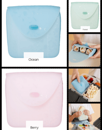 Image 1 of B. Box Silicone Lunch Pocket for sandwich, sushi and more 3 colours