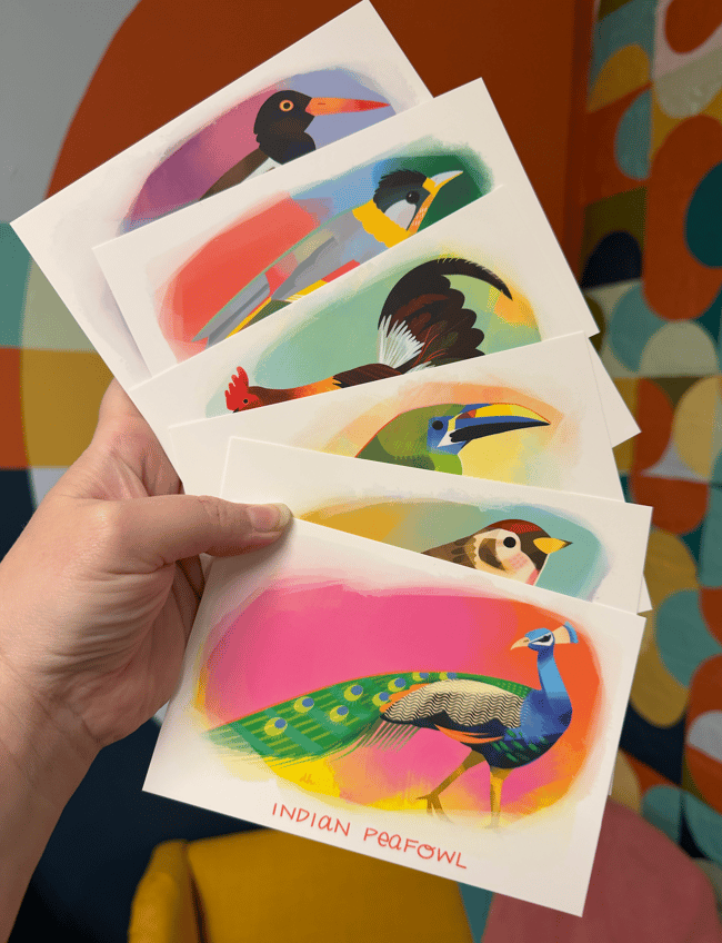 31 days of Birds! notecards & envelopes (sets & singles)