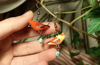 Image 3 of Cardinal family earrings
