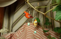 Image 4 of Cardinal family earrings