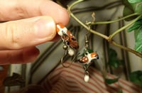 Image 5 of PREORDER gay house sparrow family earrings