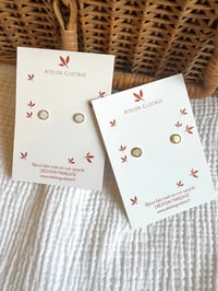 Boucles MARIE Blanc / Or