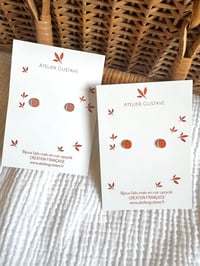 Boucles MARIE Corail / Orange