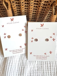 Boucles MARIE Nude / Rose antique