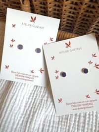 Boucles MARIE Parme / Violet