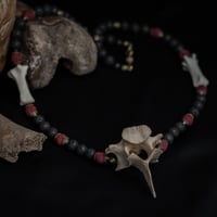 Image 1 of Large Vertebrae Lava Bead Necklace