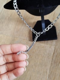 Image 3 of Gothic Chic Choker Necklace – Big Rings, Balls, Spikes & Chain