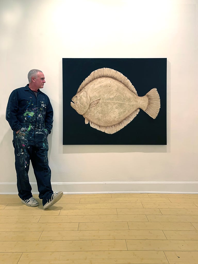 160. Big Flounder painting