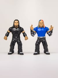 Image 4 of 1 OF 650 Matt Hardy & Jeff Hardy Retro Wrestle-Something Wrestlers Two Pack by FC Toys