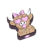 Image 1 of Highland Bubble Gum 3d  Straw Topper 