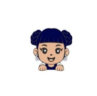 Image 1 of Kpop Girl 3D Straw Topper 