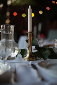 Image 4 of Kerzenständer, einflammig, Messing, mit Schiebefunktion, klein