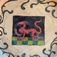 Image 2 of Red dragon plate 