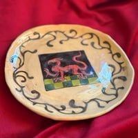Image 1 of Red dragon plate 