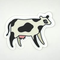 Black Cow Sticker