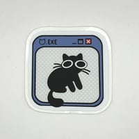 Computer Cat Sticker 