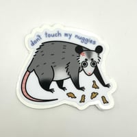Opossum with Nuggies Sticker 