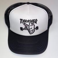 Thrasher x Spitfire Mesh Hat Black/White