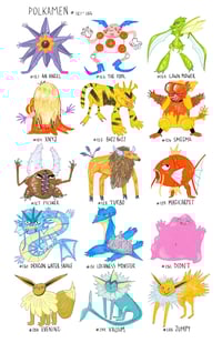 Image 1 of POKEMON STICKERS 120-151