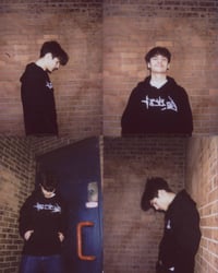 Image 2 of Black grief logo hoodie