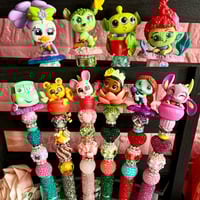 Image 1 of 🌸Disney Doorables In Full Bloom Luxury Beaded Bling pens 