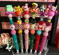 Image 5 of 🌸Disney Doorables In Full Bloom Luxury Beaded Bling pens 