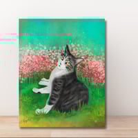 Image 1 of Custom pet portrait Deluxe framed canvas 