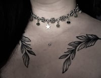 Image 1 of Moss agate star necklace