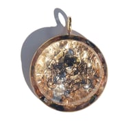 43mm:  Brazilian Quartz/Moldavite/Assorted Tourmaline/Metatron's Cube/Gd - 17