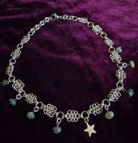 Image 2 of Moss agate star necklace