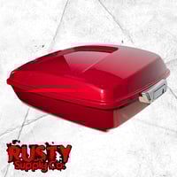 Image 1 of HR3 Wicked Red 5.5" Razor Style Touring Trunk Luggage For 14-24 Harley Touring