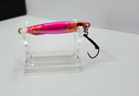 Image 2 of Pink/Chrome with Gold Spots Slow Pitch Jig