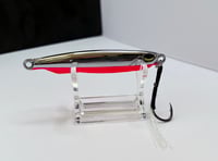 Image 4 of Chrome and Neon Pink Slow Pitch Jig