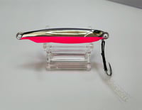 Image 5 of Chrome and Neon Pink Slow Pitch Jig