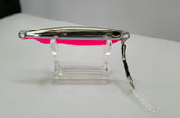 Image 1 of Chrome and Neon Pink Slow Pitch Jig