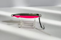 Image 3 of Chrome and Neon Pink Slow Pitch Jig
