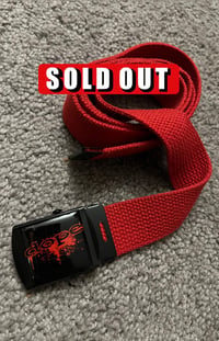 Image 1 of Dope "Spatter" Red Belt