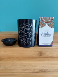 Soapstone Oil Diffuser with Spanish Rosemary Aroma Oil
