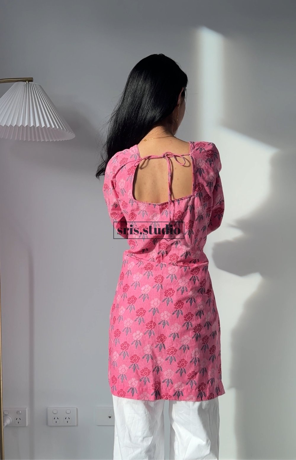 Image of Gulabi blush Rhododendron Kurti